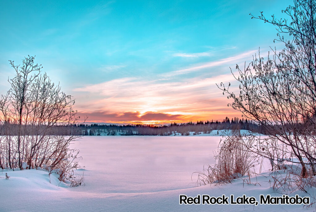 Postcard - Red Rock Lake Sunset